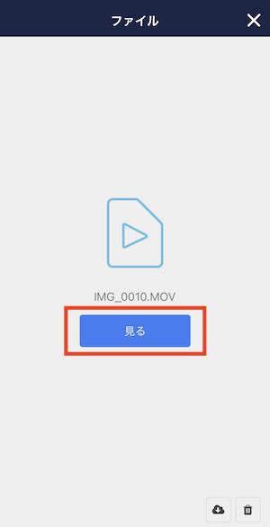 iPhoneで動画を再生する